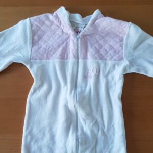 Vintage, Strampler weiß rosa Größe 86/92