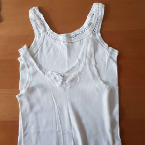 vintage Mädchen Unterhemden Gr 140