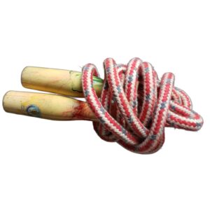 rotes Springseil, Hüpfseil, 80er Jahre, gebraucht